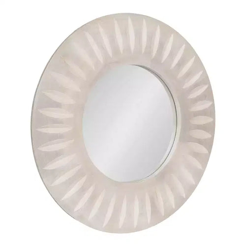 Kate & Laurel All Things Decor 26"x26" Usra Carved Wood Mirror