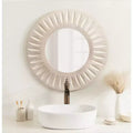 Miroir en bois sculpté 26"x26"