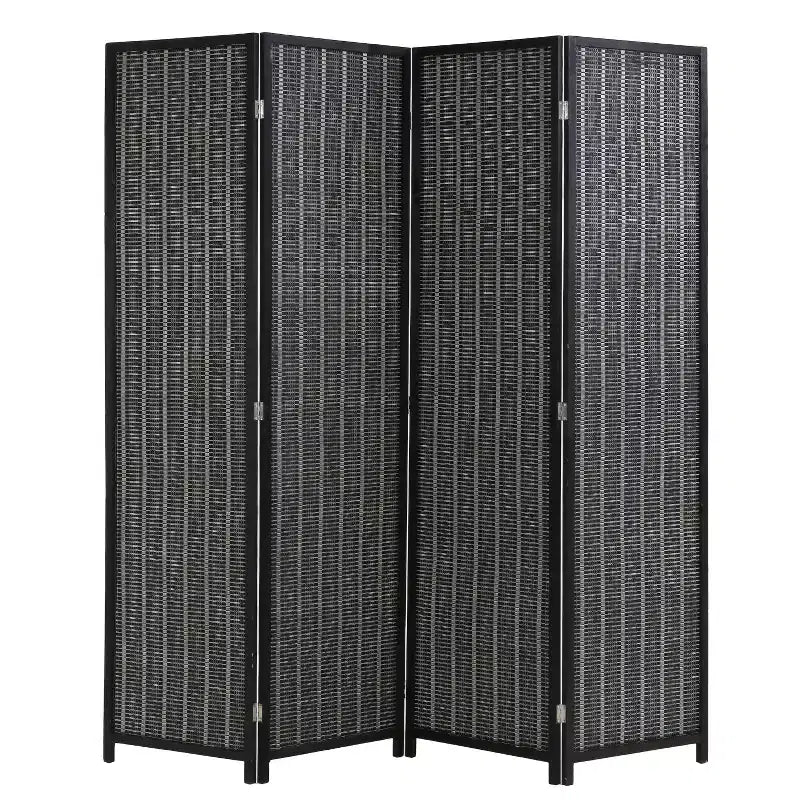 FDW Bamboo Room Divider 4/6 Panel Folding Privacy Screen Divider Tall Privacy Wall Divider for Home Office or Restaurant