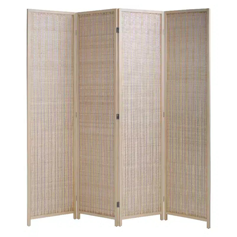 Séparateur de pièce en bambou 4/6 panneaux Cloison de confidentialité pliable Grande cloison de confidentialité pour la maison, le bureau ou le restaurant