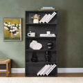 FIRNEWST 5-Tier Industrial Bookcase, 53-Inch Tall Floor - Standing Open Bookshelf for Ample Storage - Sturdy, Rustic Design