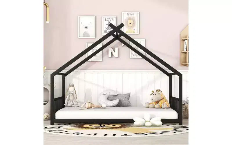 Cadre de lit double élégant : design maison unique