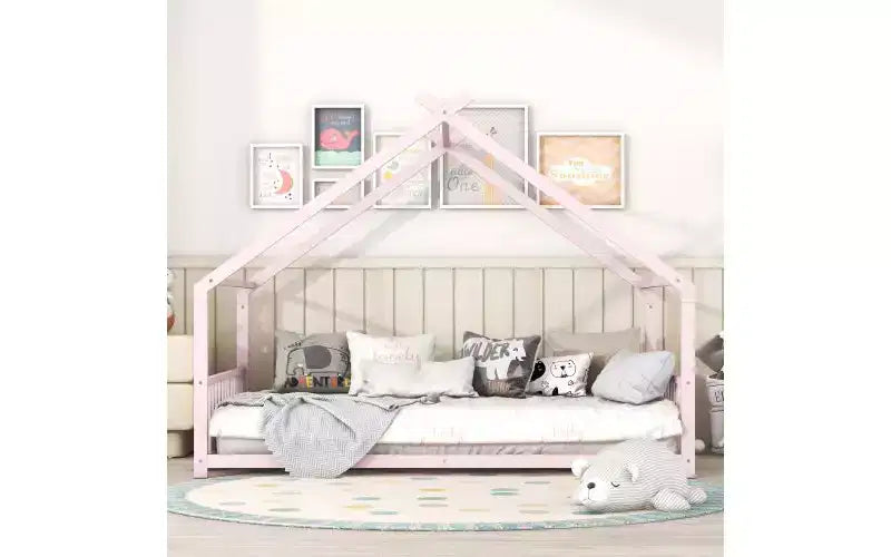 Cadre de lit double élégant : design maison unique