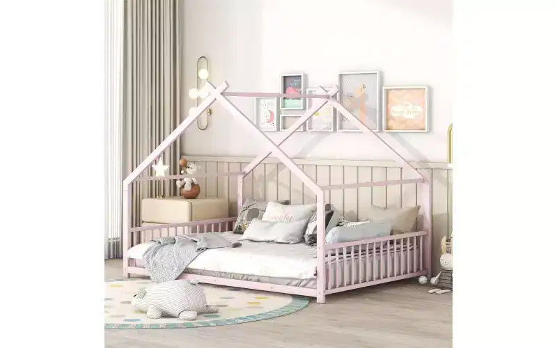 Cadre de lit double élégant : design maison unique