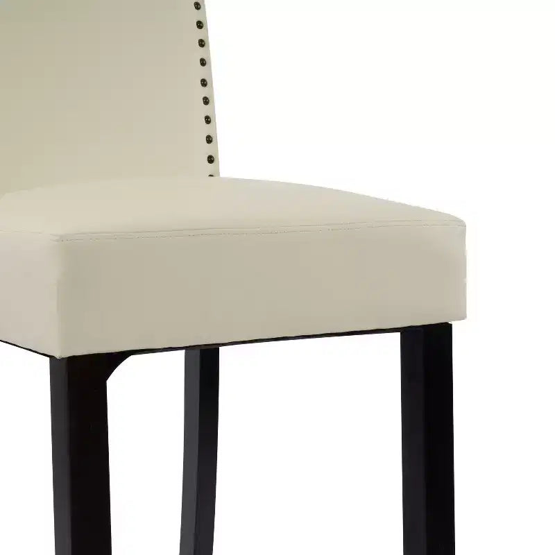30 Tabourets de bar contemporains en hévéa rembourrés (Lot de 2)