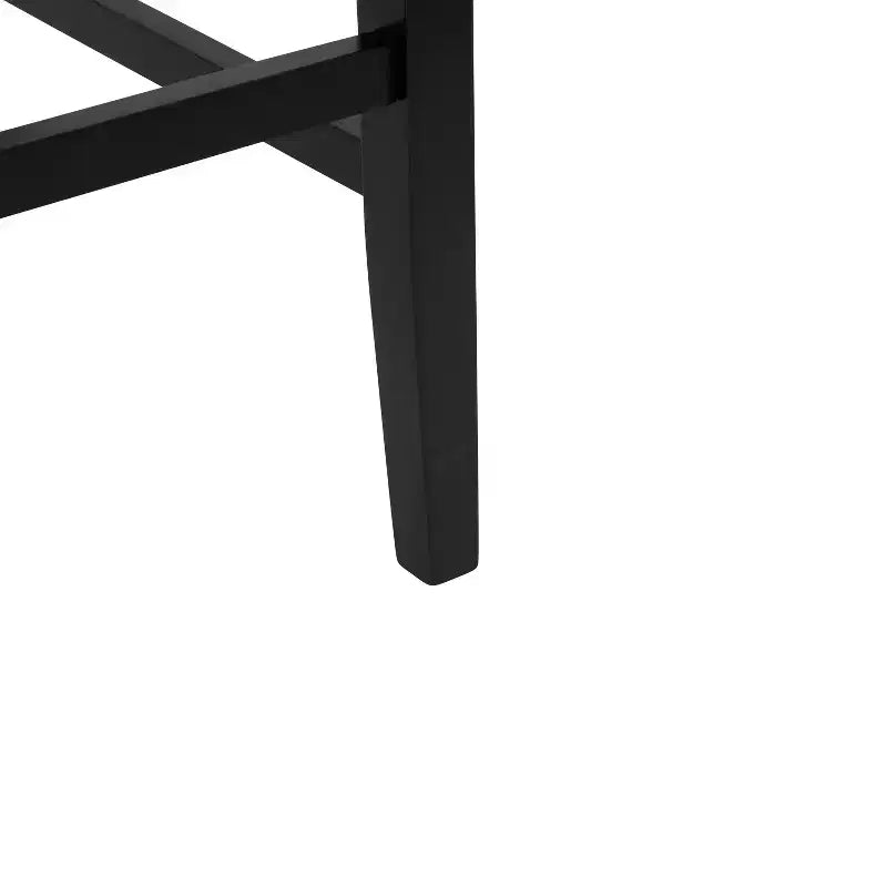 30 Tabourets de bar contemporains en hévéa rembourrés (Lot de 2)