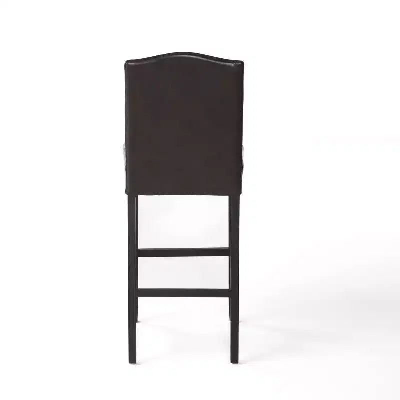 30 Tabourets de bar contemporains en hévéa rembourrés (Lot de 2)
