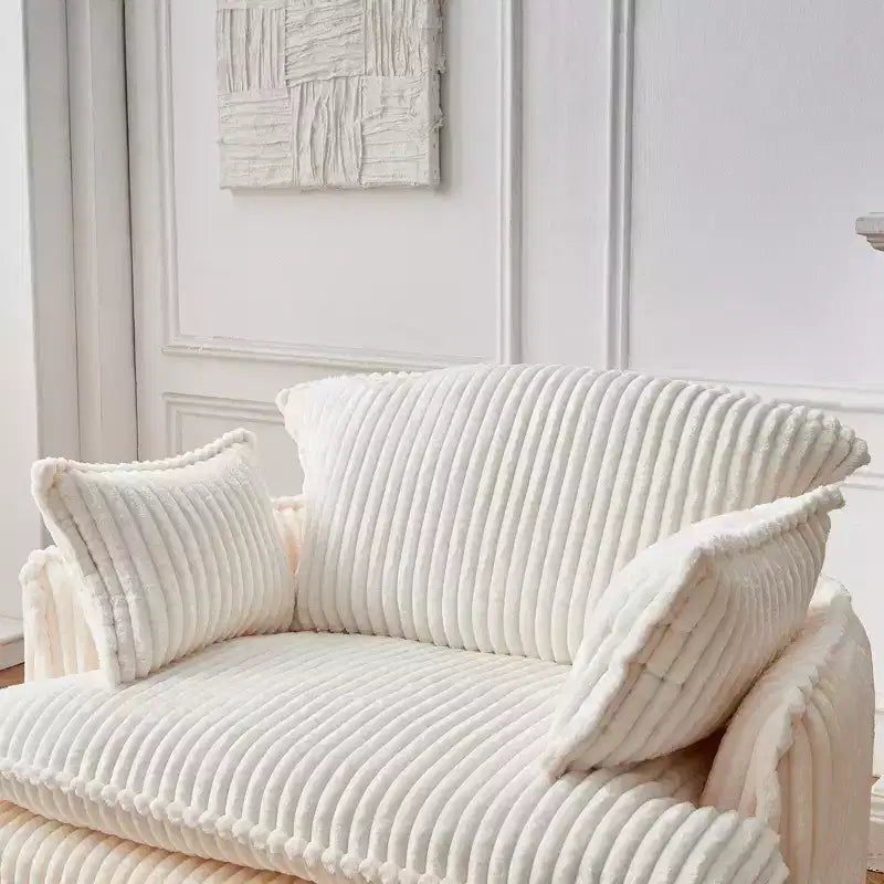 Fauteuil de canapé convertible compressé avec ottoman, Fauteuil moderne en velours côtelé pour petits espaces, salon, dortoir ou appartement