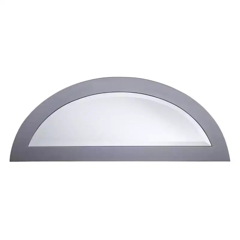 Console demi-lune miroir - Argent