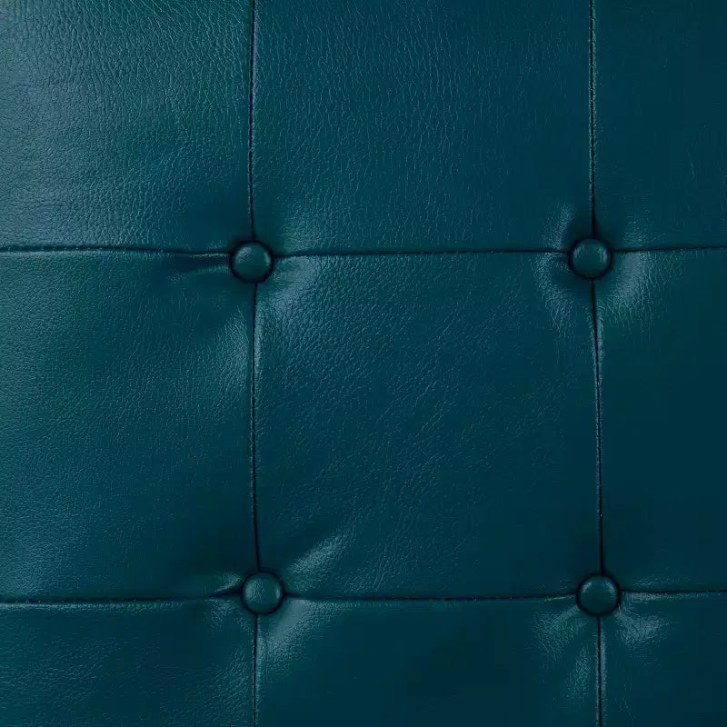 Pouf de cocktail tapissé - Bleu
