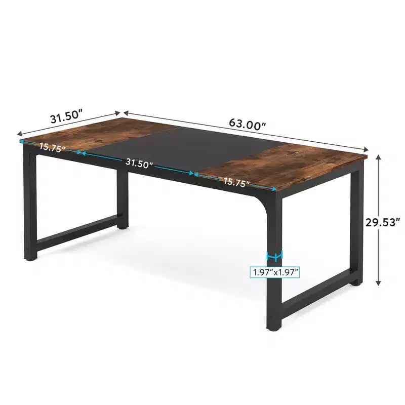 Table à manger de 160 cm, plateau en faux marbre blanc pour 4 à 6 personnes, piètement en acier doré, avec pieds réglables