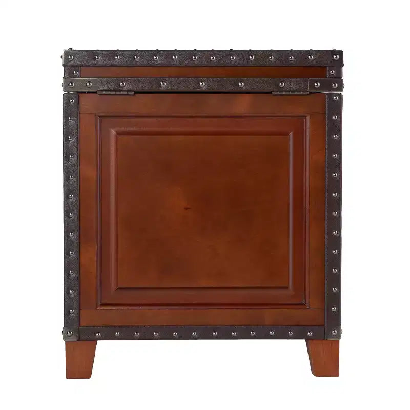 Table d'appoint coffre de rangement – Marron