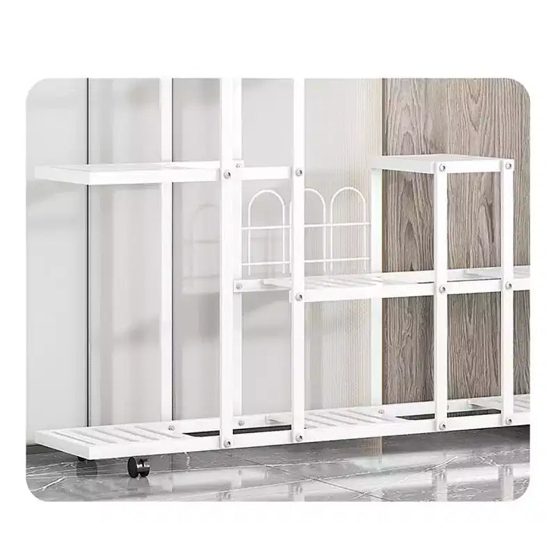 Support pour plantes, étagère à plantes, support haut sur roulettes, support de jardinière multi-niveaux pour salon, balcon, jardin