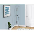68 Metal Coat Rack with Hanging Bar & 6 Hooks, Umbrella Holder