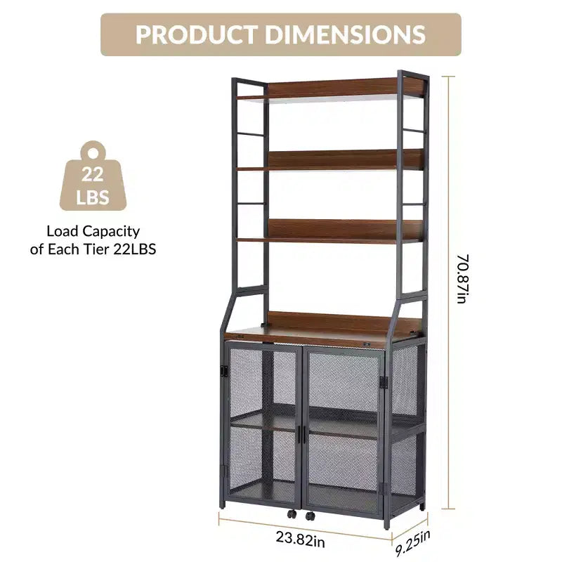 Étagère à Livres, Bibliothèque Industrielle, Étagère de Présentation en Bois avec Cadre Métallique, Unité d'Étagères de Rangement au Sol pour Chambre à Coucher, Salon, Bureau à Domicile