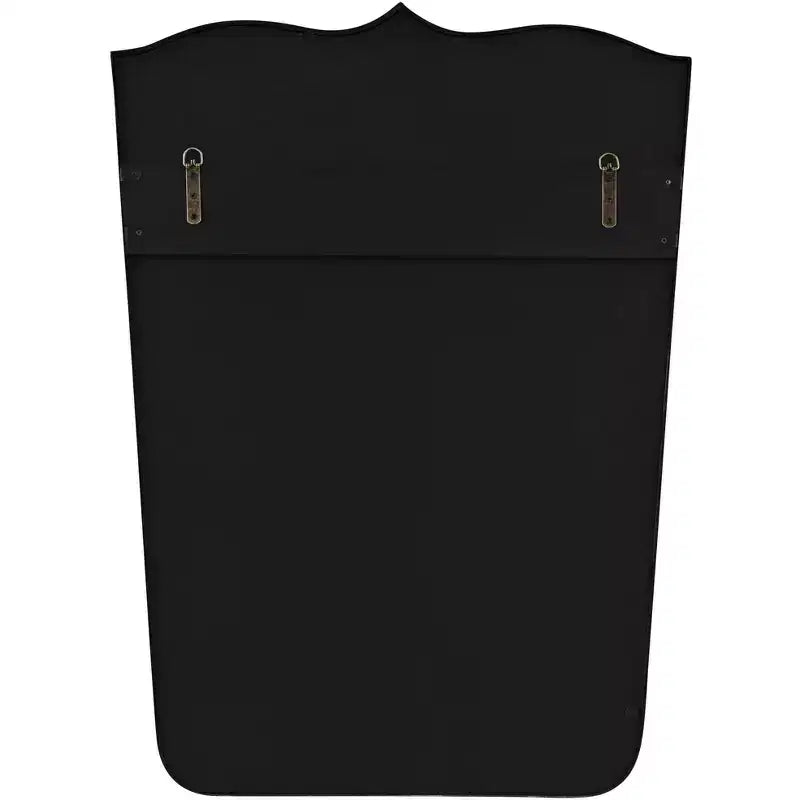 Miroirs à dessus incurvé 27 x 36 3/4 Noir satiné - Lot de 2