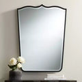 Miroirs à dessus incurvé 27 x 36 3/4 Noir satiné - Lot de 2