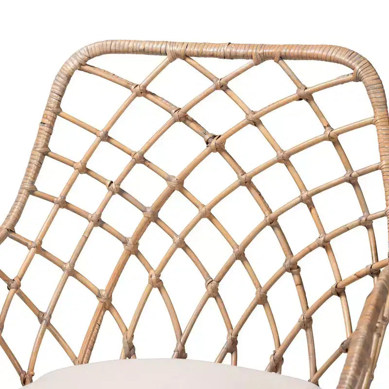 Chaise de salle à manger en bois Gris délavé/Marron naturel/Blanc : Rembourrage en polyester, Nettoyage des taches