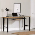 Commode à 5 tiroirs : Glissières métalliques, surface stratifiée, cadre en panneaux de particules, 123,8 cm H
