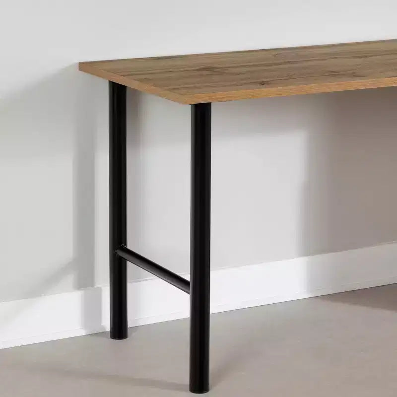 Commode à 5 tiroirs : Glissières métalliques, surface stratifiée, cadre en panneaux de particules, 123,8 cm H