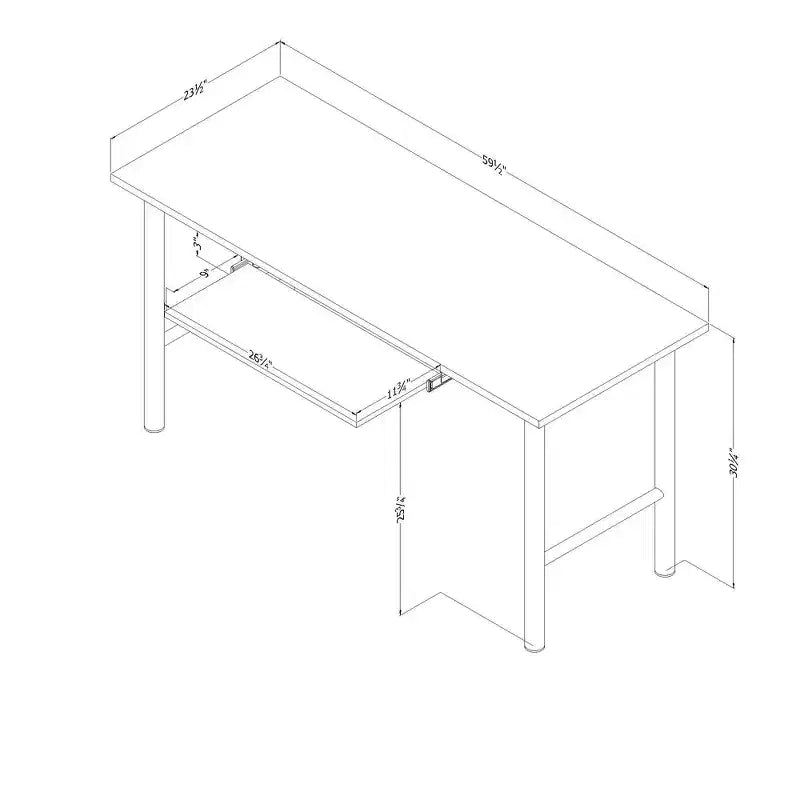 Commode à 5 tiroirs : Glissières métalliques, surface stratifiée, cadre en panneaux de particules, 123,8 cm H