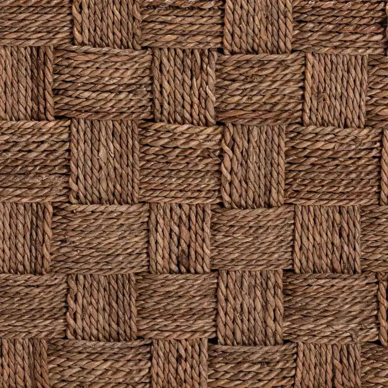 Table basse en jonc de mer naturel/marron clair
