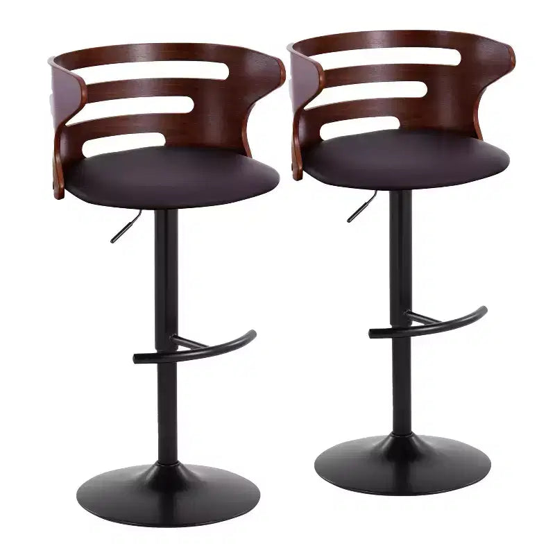 Lot de 2 tabourets de bar réglables