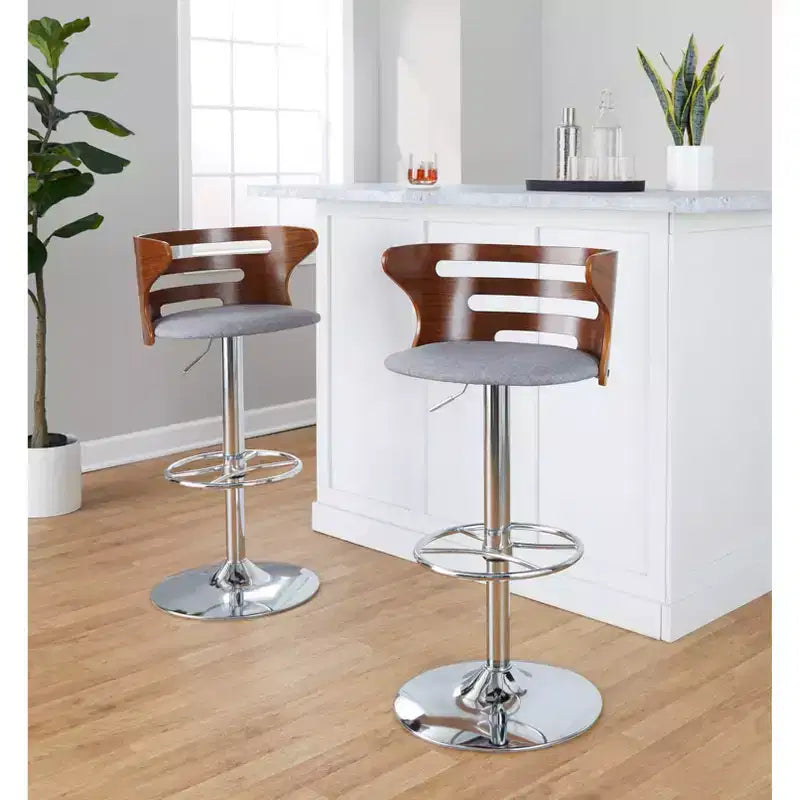 Lot de 2 tabourets de bar réglables