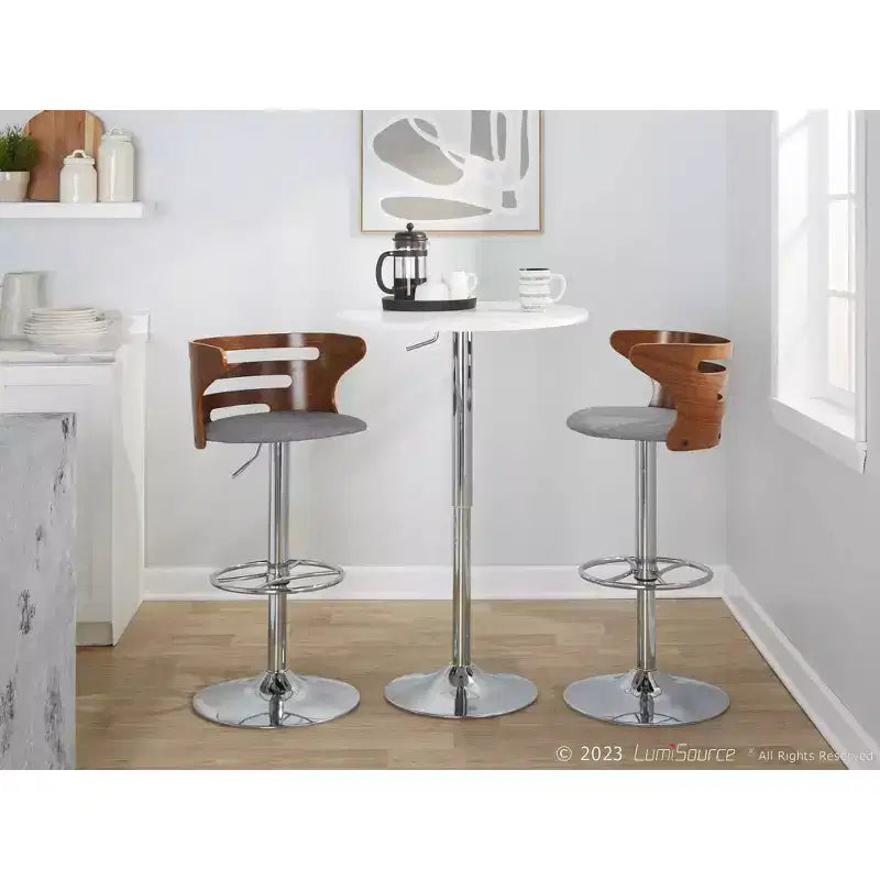 Lot de 2 tabourets de bar réglables