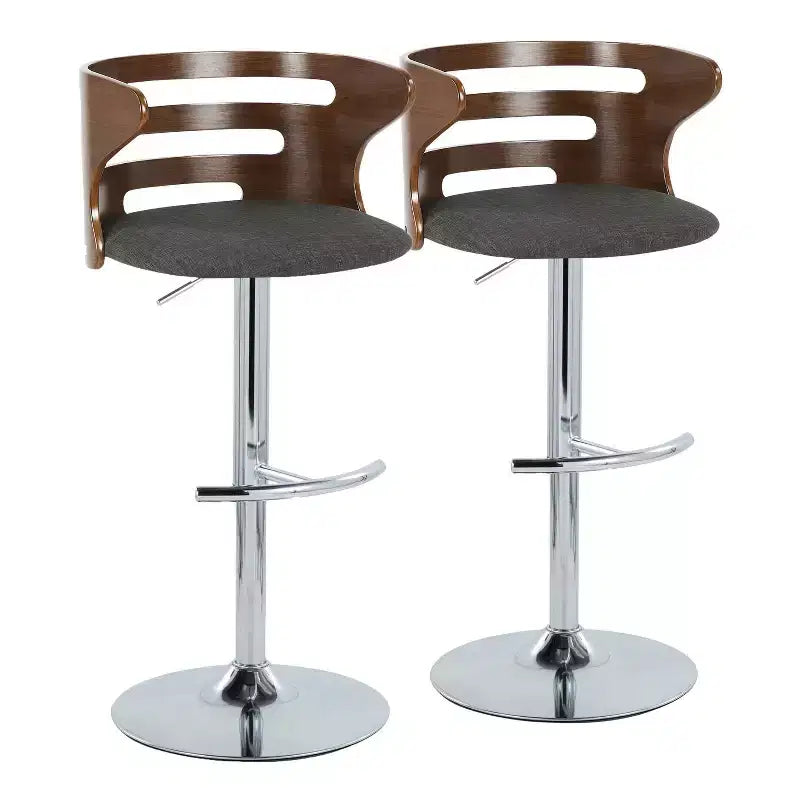 Lot de 2 tabourets de bar réglables