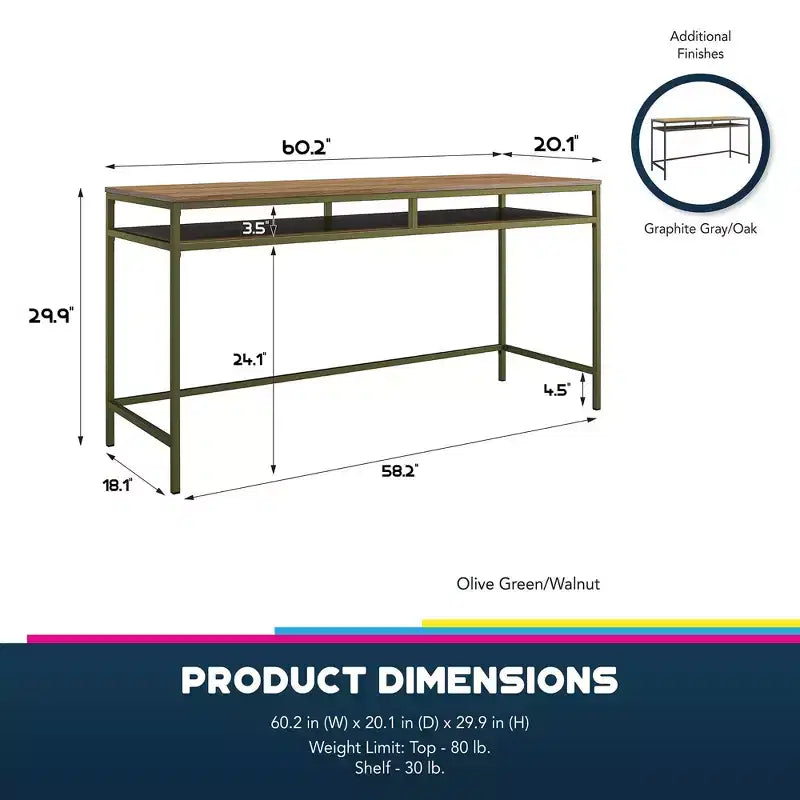 Bureau d'ordinateur moderne industriel