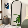 Miroir Mural Cadre Métal Arqué Miroir Pleine Longueur