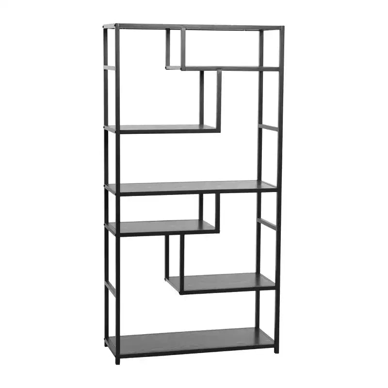Household Essentials 65" Jamestown Tall 6 Shelf Bookshelf