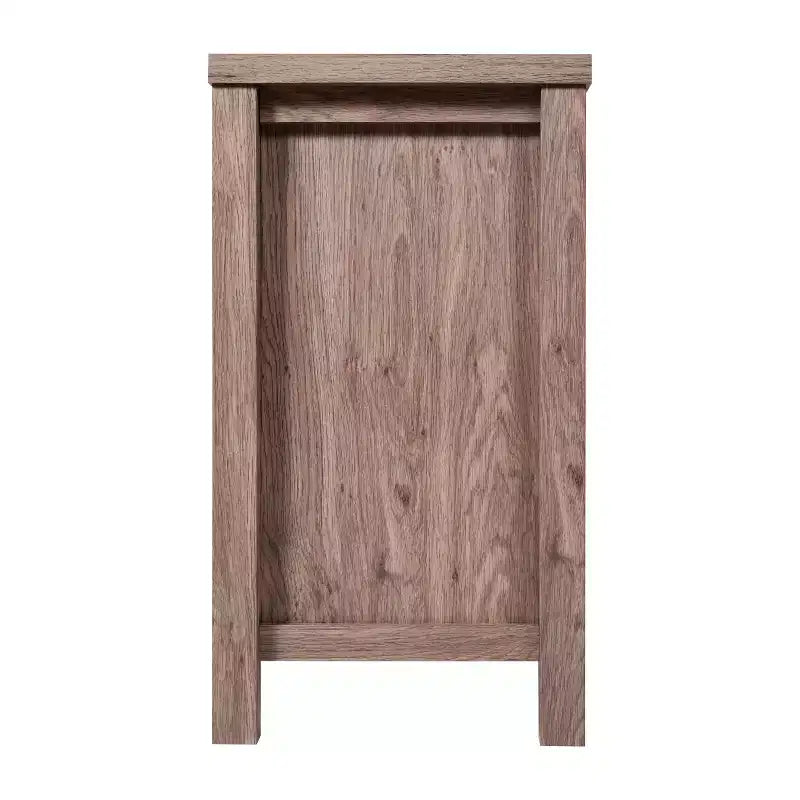 Buffet de cuisine et salle à manger moderne, meuble de rangement en bois composite avec 2 portes en verre trempé, 2 tiroirs, étagère ouverte
