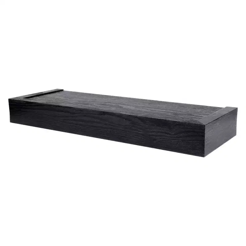 Étagère flottante moderne de 45,7 cm supportant 6,8 kg, lot de 2, noire