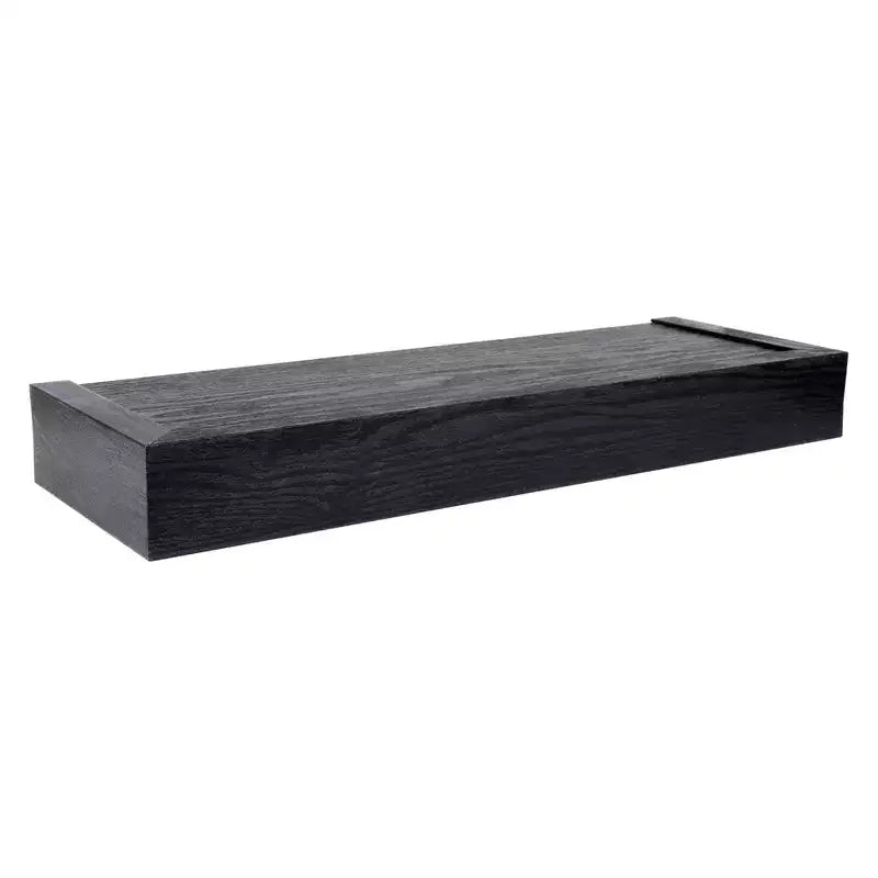 Étagère flottante moderne de 45,7 cm supportant 6,8 kg, lot de 2, noire