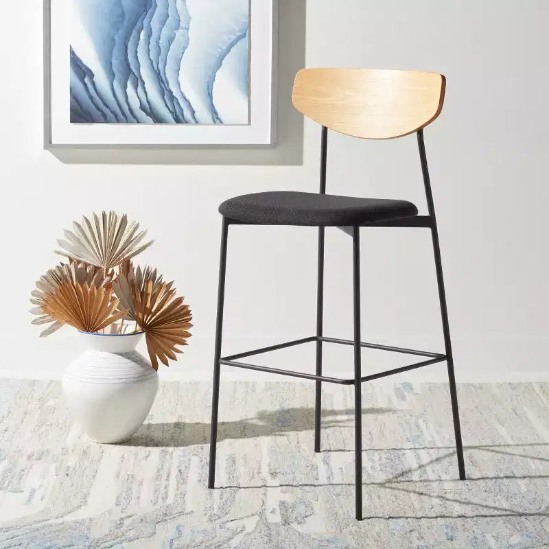 Tabouret de bar fabriqué en fer et polyester