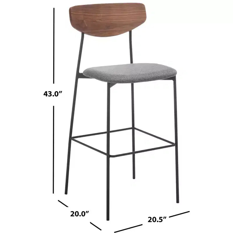 Tabouret de bar fabriqué en fer et polyester